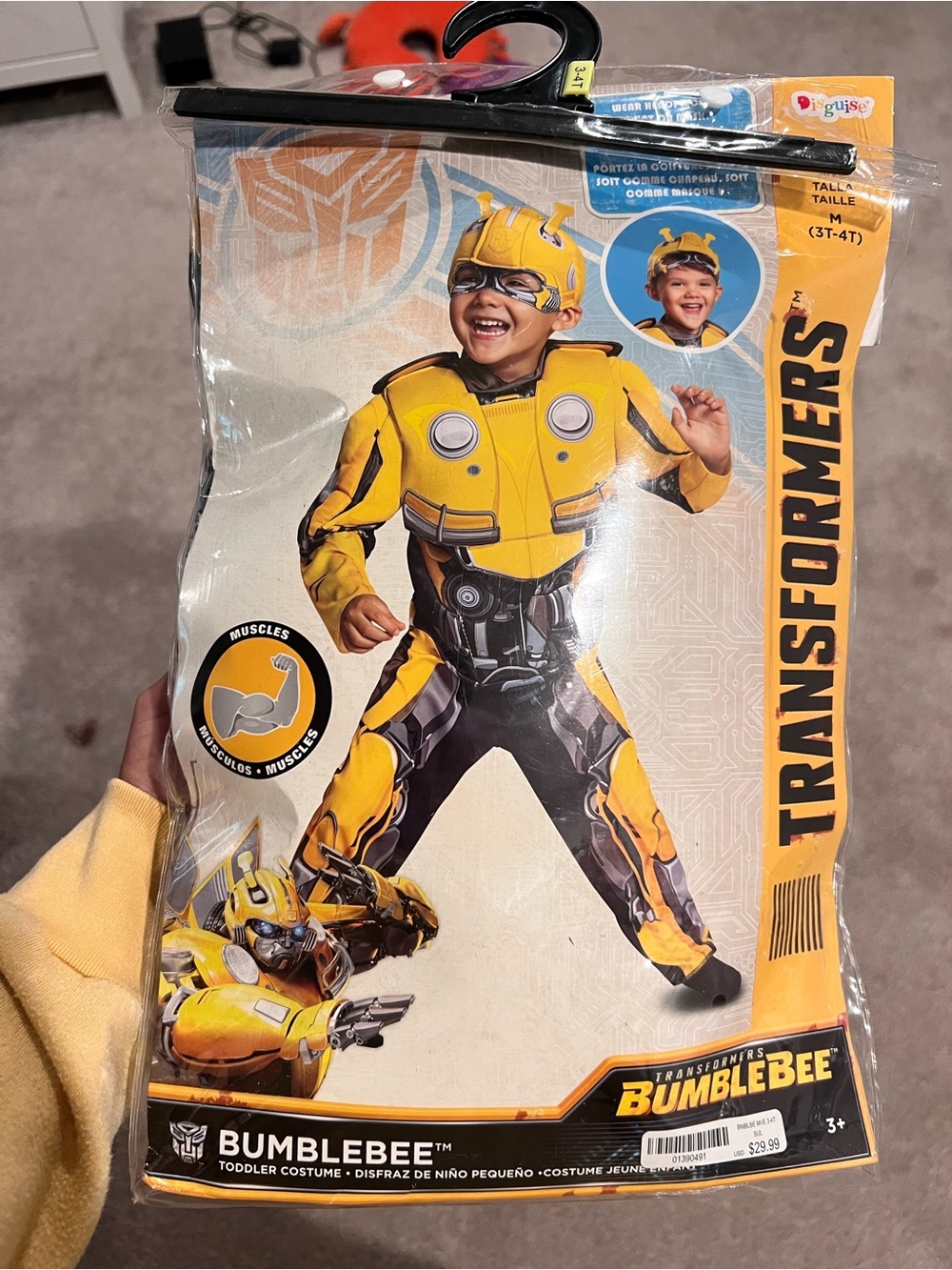 Disguise Bumblebee Toddler Costume Yellow and Black